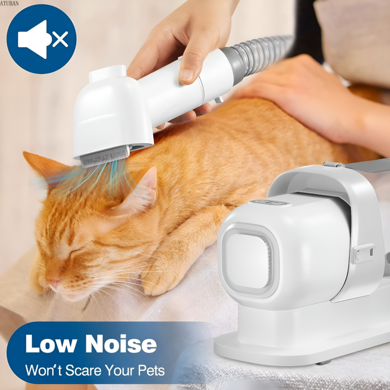 Professional Dog Grooming Kit +Vacuum with 2.3L Dust System for Pet Hair Management - Image 6