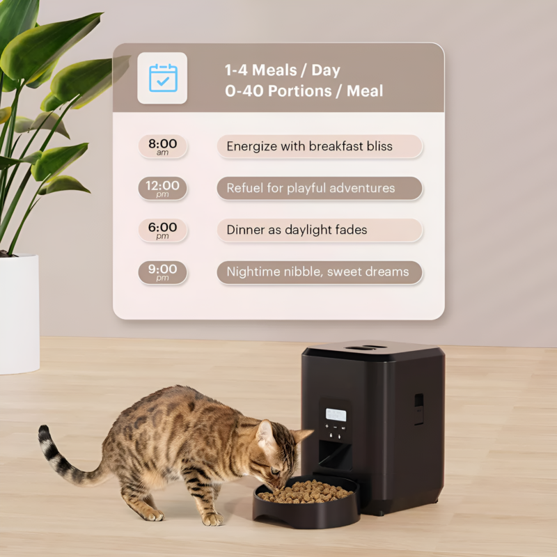 2L Smart Pet Feeder Automatic Cat Feeder Dog Slow Food Machine With Timed Quantitative Automatic Cat Food Dispenser Cat Dog Bowl - Image 3
