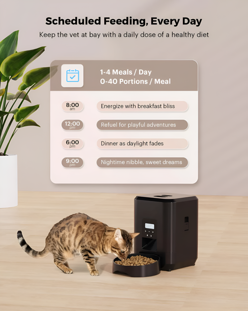 2L Smart Pet Feeder Automatic Cat Feeder Dog Slow Food Machine With Timed Quantitative Automatic Cat Food Dispenser Cat Dog Bowl - Image 21