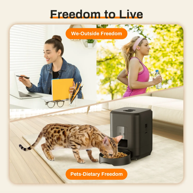 2L Smart Pet Feeder Automatic Cat Feeder Dog Slow Food Machine With Timed Quantitative Automatic Cat Food Dispenser Cat Dog Bowl - Image 16