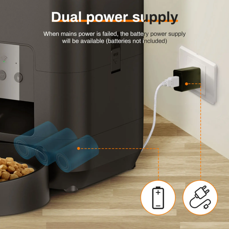 2L Smart Pet Feeder Automatic Cat Feeder Dog Slow Food Machine With Timed Quantitative Automatic Cat Food Dispenser Cat Dog Bowl - Image 13