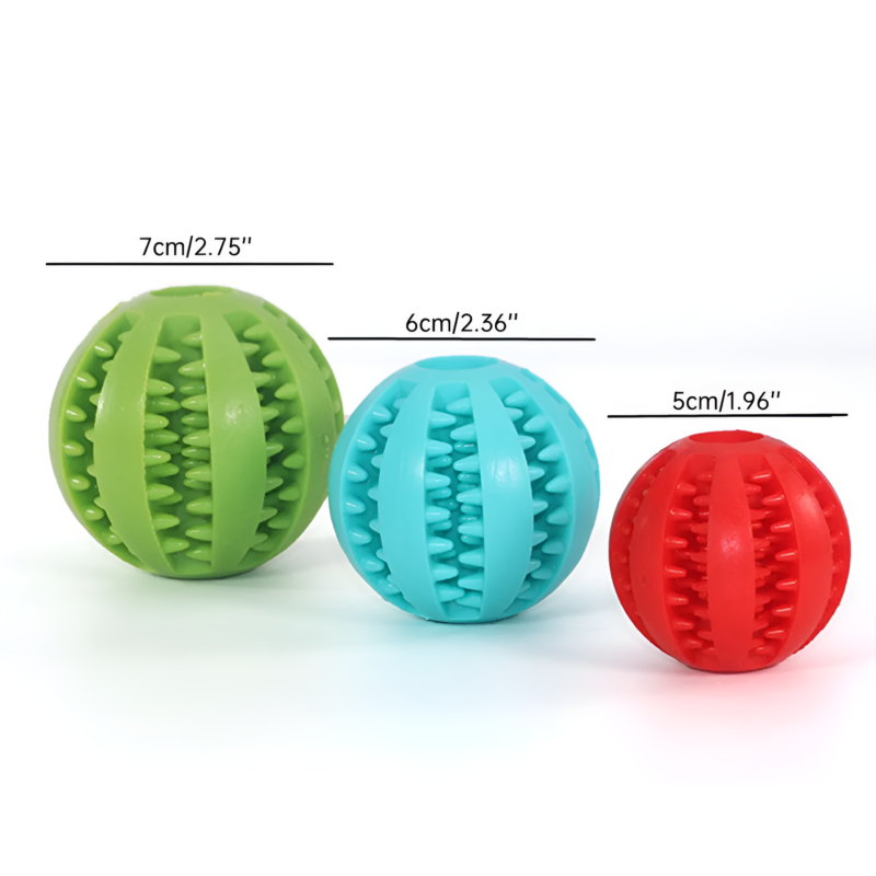 Silicone Pet Dog Toy Ball Interactive Bite-resistant Chew Toy for Small Dogs Tooth Cleaning Elasticity Ball Pet Products 5/6/7cm - Image 7